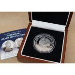 The 2012 Diamond Jubilee Gibraltar silver five pounds,