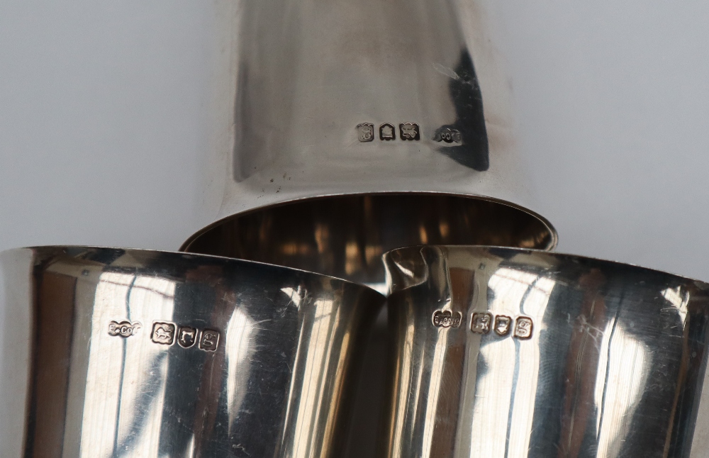 A set of three Edward VII silver goblets, for the National Rifle Association, - Image 3 of 5