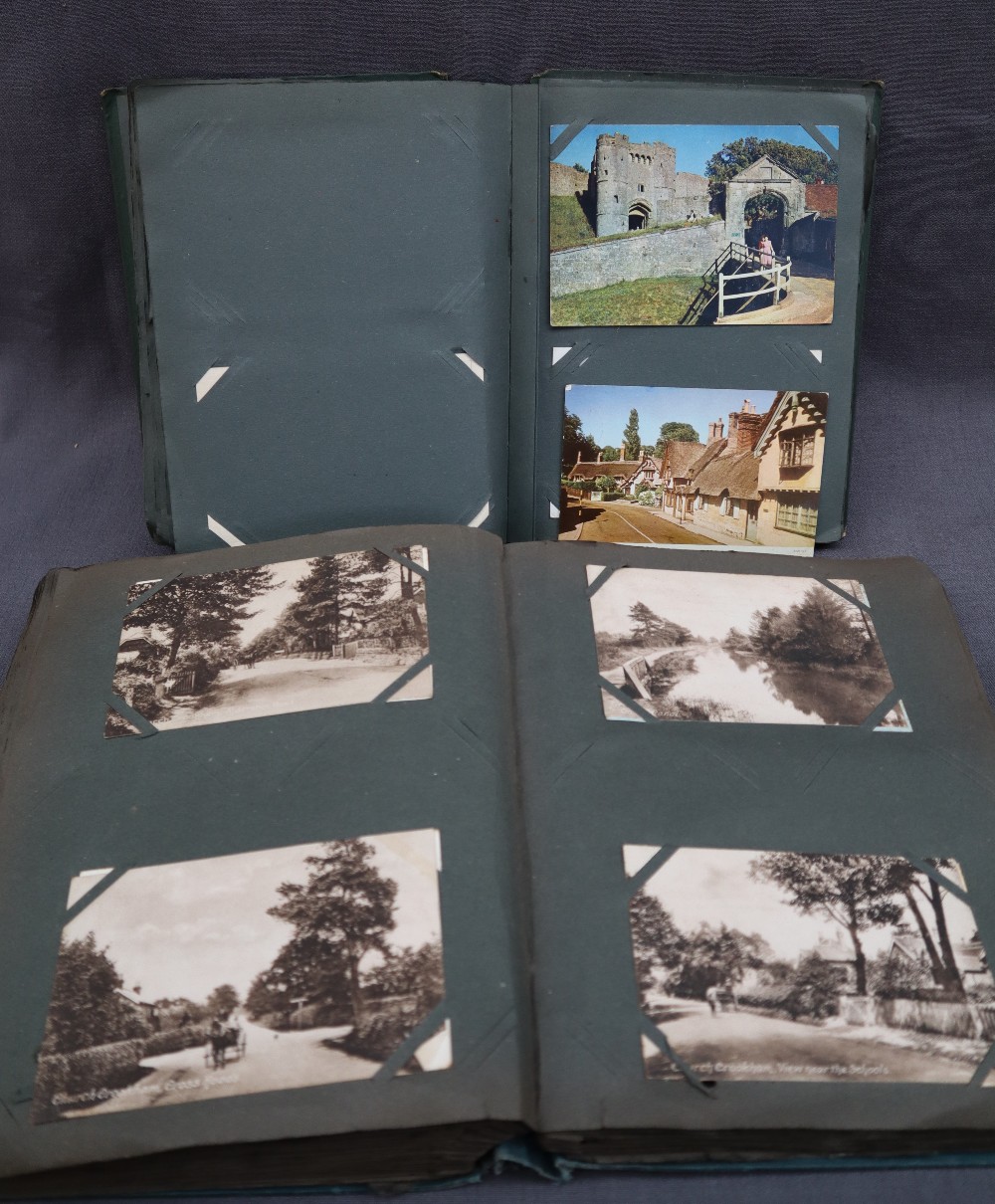 Two postcard albums comprising war related postcards, architecture, travel, comic, photographs, - Image 3 of 7