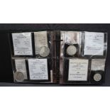 Franklin Mint - The official silver coins of the Olympic coins,