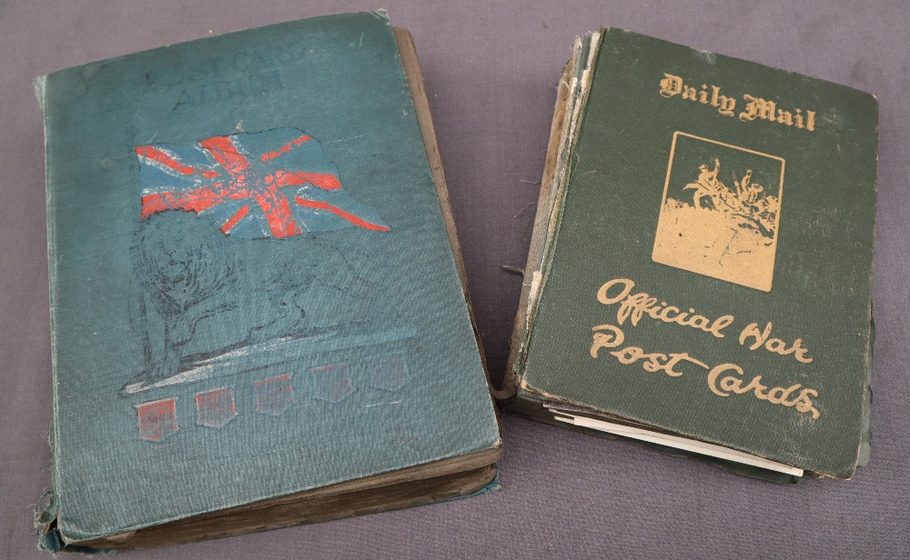 Two postcard albums comprising war related postcards, architecture, travel, comic, photographs, - Image 7 of 7