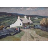 Gyrth Russell Hill Road, Nr Caernarvon Oil on board Signed and inscribed verso 30 x 42.