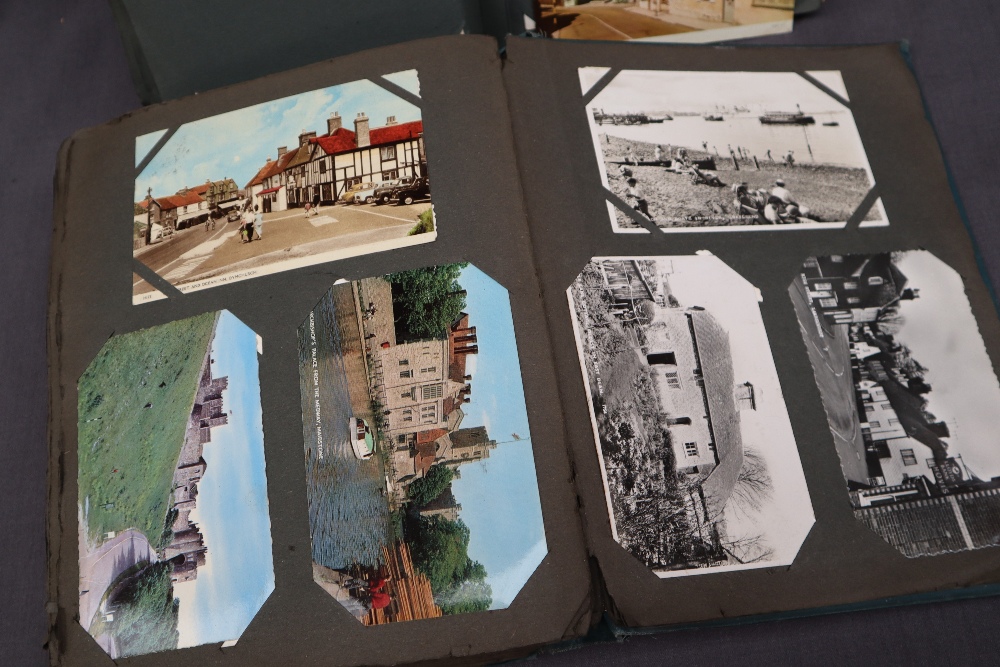 Two postcard albums comprising war related postcards, architecture, travel, comic, photographs, - Image 6 of 7