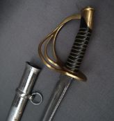 A dress sword,