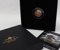 A 2002 gold Sovereign, The only shield design Sovereign of Her Majesty's Reign,
