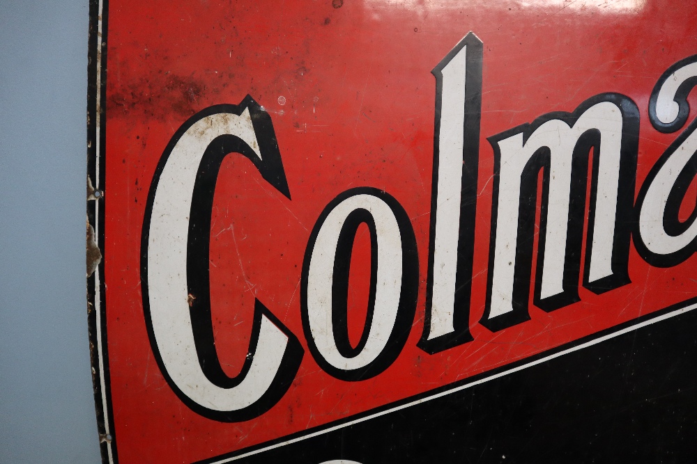 A red and black enamel sign for "Colman's starch" 91 x 96. - Image 4 of 5