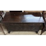 A 20th century oak coffer,