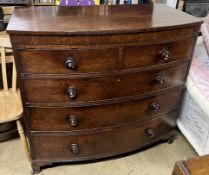 A Victorian mahogany chest,