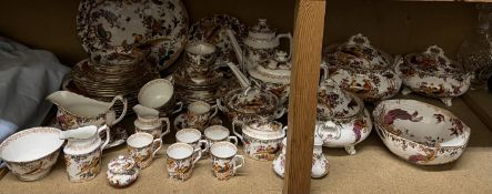 An extensive Royal Crown Derby Olde Avesbury pattern part tea and dinner service