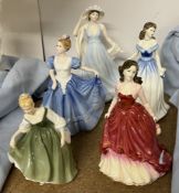 A Royal Doulton figure Fair Lady, together with Special Occasion, Katie,