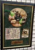 A DVD gold disc The Lords of The Rings 'The Fellowship of the Ring' personally signed by Elijah