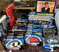 A collection of Corgi models relating to James Bond 007 including a Lotus Esprit Underwater,