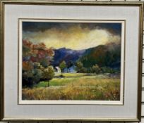 R M Peel A cottage in a landscape Oil on board Signed 39.5 x 49.