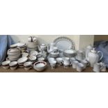 A Royal Grafton part tea set together with an Indian Tree pattern part tea set,