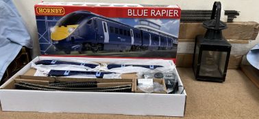A Hornby Blue Rapier train set,