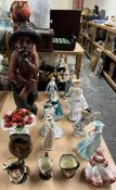 A Royal Doulton figure Annabel CL3981 together with other Royal Doulton, Coalport and other figures,