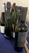 Assorted bottles of wine including Notturno, Macon-Villages, Chablis,