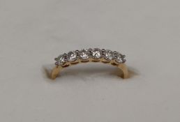 Gemporia - A 9ct gold Tomas Rae ring, set with round cut diamonds totalling 1/2ct,