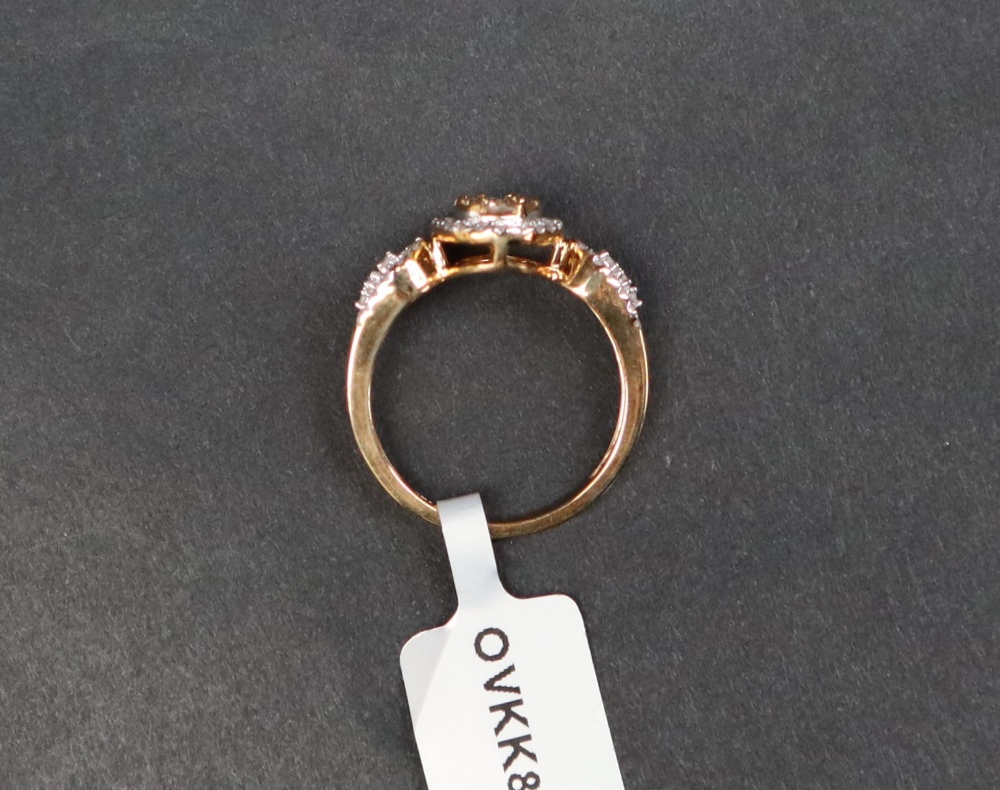 Gemporia - A 9ct gold diamond ring, set with forty-nine diamonds totalling 1ct, - Image 7 of 9