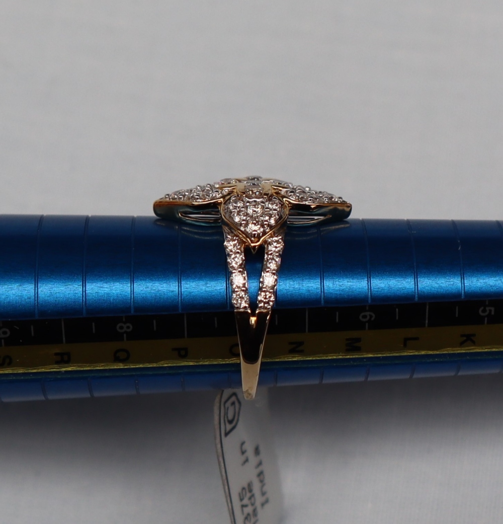 Gemporia - A 9ct gold diamond ring, - Image 4 of 4
