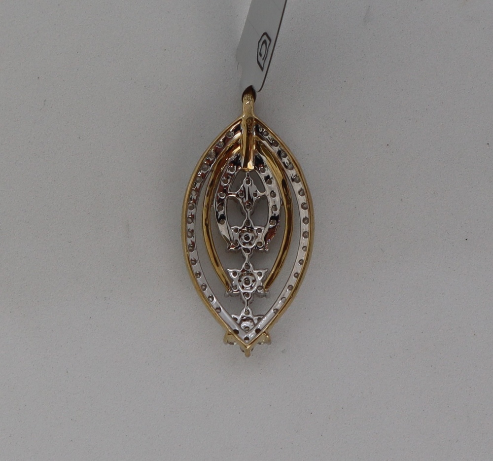 Gemporia - A 9ct gold Tomas Rae diamond pendant, with round cut diamonds totalling 1ct, - Image 5 of 6