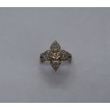 Gemporia - A 9ct gold Argyle diamond ring, set with round cut diamonds totalling 1ct,