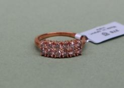 Gemporia - A 9ct gold diamond ring, set with round cut diamonds totalling 1ct,