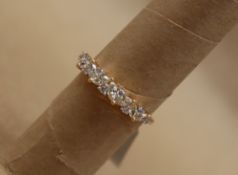 Gemporia - An 18ct yellow and white diamond ring,