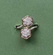 Gemporia - A 9ct gold Tomas Rae diamond ring,