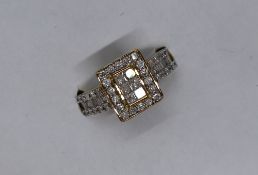 Gemporia - A 9ct gold Tomas Rae diamond ring,