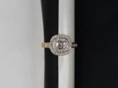 Gemporia - A 9ct gold Tomas Rae diamond ring,