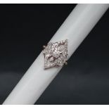 Gemporia - A 9ct rose gold diamond ring, set with round cut diamonds totalling 1ct,