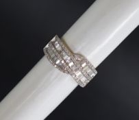 Gemporia - A 9ct gold Tomas Rae diamond ring,