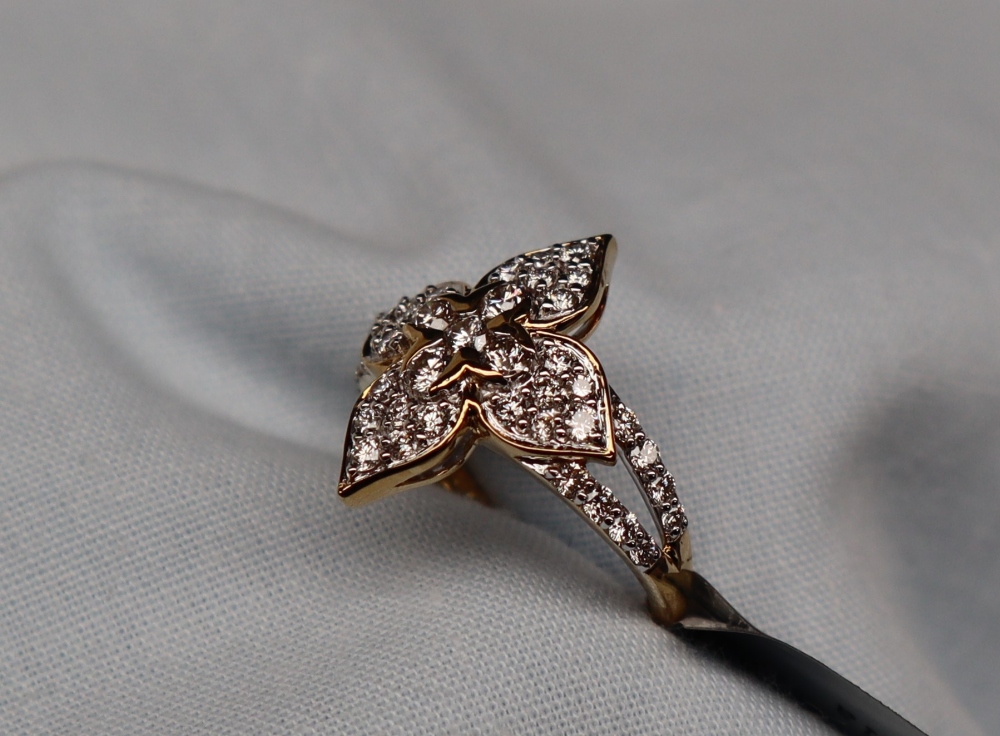 Gemporia - A 9ct gold diamond ring, - Image 2 of 4