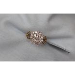 Gemporia - A 9ct gold diamond ring, set with round cut diamonds totalling 1ct,