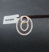 Gemporia - A 9ct gold Tomas Rae diamond pendant, set with round cut diamonds totalling 1ct,