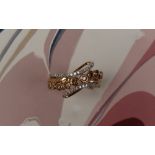 Gemporia - A 9ct gold Tomas Rae diamond ring, set with round cut diamonds totalling 1/2ct,