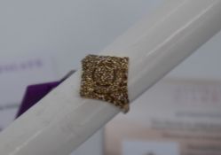 Gemporia - A 9ct gold Argyle diamond ring, set with round cut diamonds totalling 1ct,