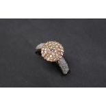 Gemporia - A 9ct gold Tomas Rae diamond ring, set with round cut diamonds totalling 1ct,