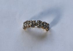 Gemporia - A 9ct gold Tomas Rae diamond ring, set with round cut diamonds totalling 1.