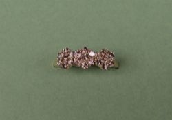 Gemporia - A 9ct gold diamond ring, set with round cut diamonds totalling 3/4ct,