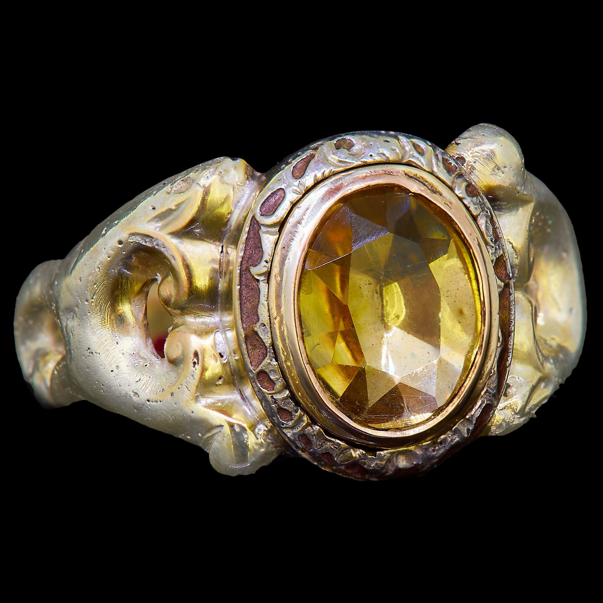 ANTIQUE CITRINE RING