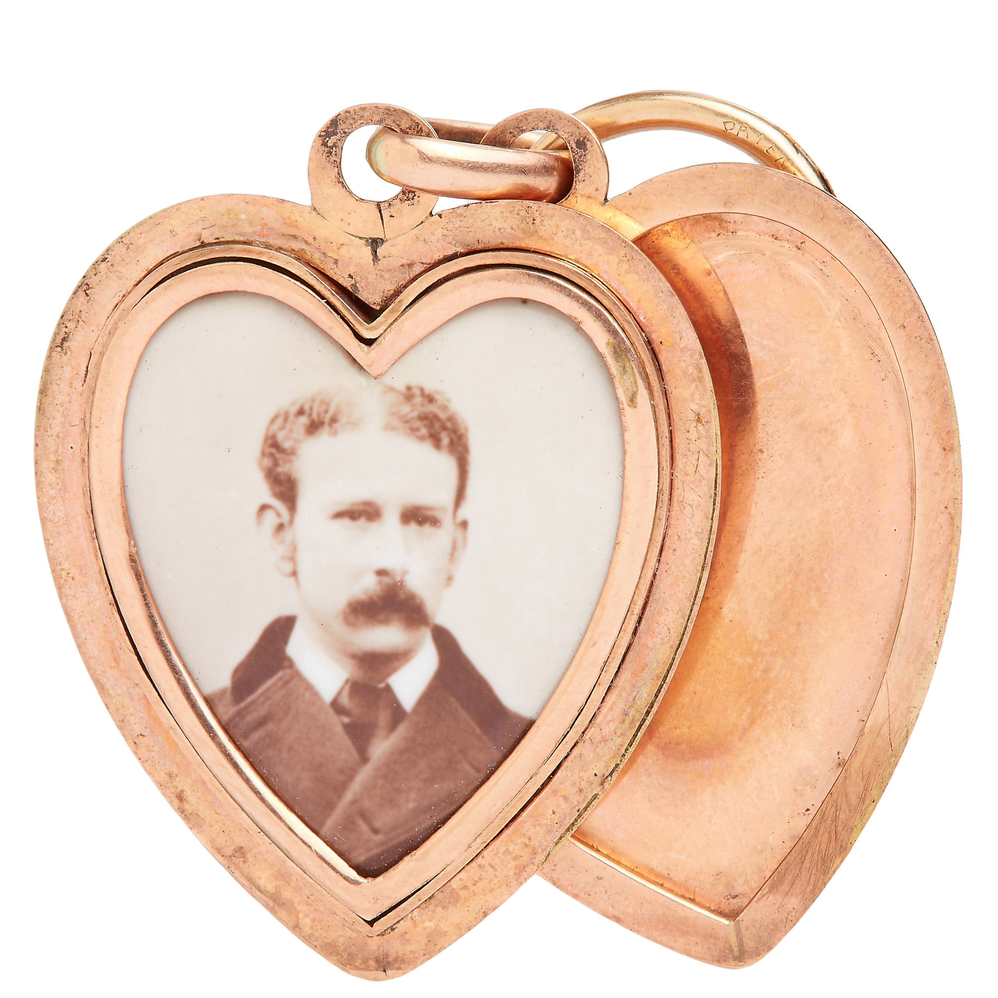 VICTORIAN ENAMEL HEART LOCKET PENDANT - Image 2 of 2