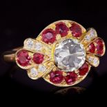 RUBY AND DIAMOND DRESS RING