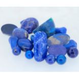 LOT OF MIXED CUT LAPIS LAZULI