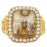 ANTIQUE VICTORIAN MEMORI RING