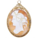 NO RESERVE, ANTIQUE VICTORIAN CAMEO PENDANT