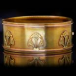 EGYPTIAN REVIVAL HINGED BANGLE