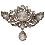 ANTIQUE DIAMOND DROP BROOCH