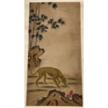 CHINA, SCROLL PAINTING 'DOG'